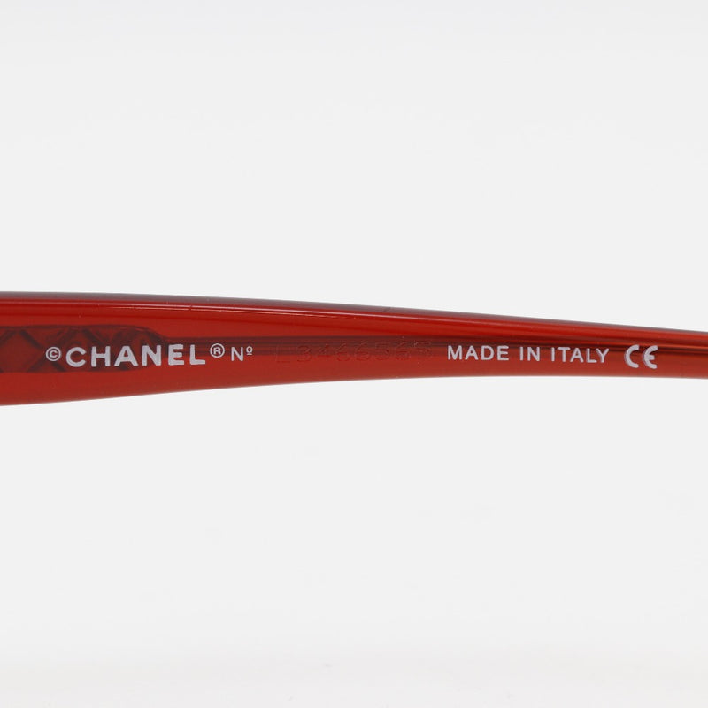 【CHANEL】シャネル
 ココマーク サングラス
 4026 C147/76 プラスチック 赤 COCO Mark レディース