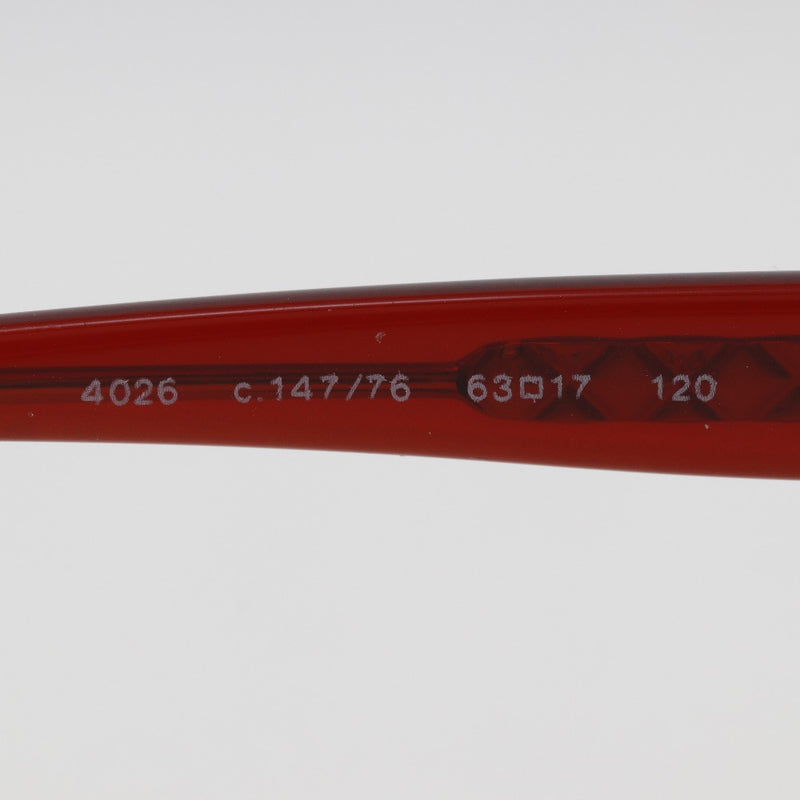 【CHANEL】シャネル
 ココマーク サングラス
 4026 C147/76 プラスチック 赤 COCO Mark レディース