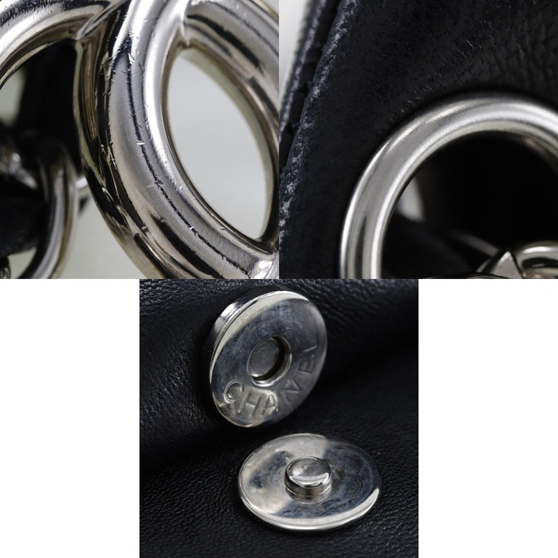 [香奈儿]香奈儿 
 连锁手提袋 
 可可魅力杆皮肤黑色肩膀A4磁铁型连锁女士女士