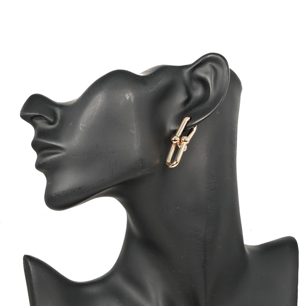[Tiffany & Co.] Tiffany 
 하드웨어 큰 귀걸이 
 K18 핑크 골드 대략 11.6g 하드웨어 대형 여성 랭크