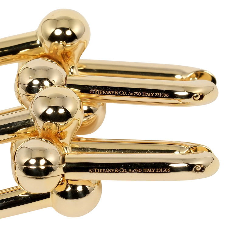 [Tiffany＆Co。]蒂法尼 
 硬件额外的薪资耳环 
 K18黄金大约17.3g硬件超级女士A+等级