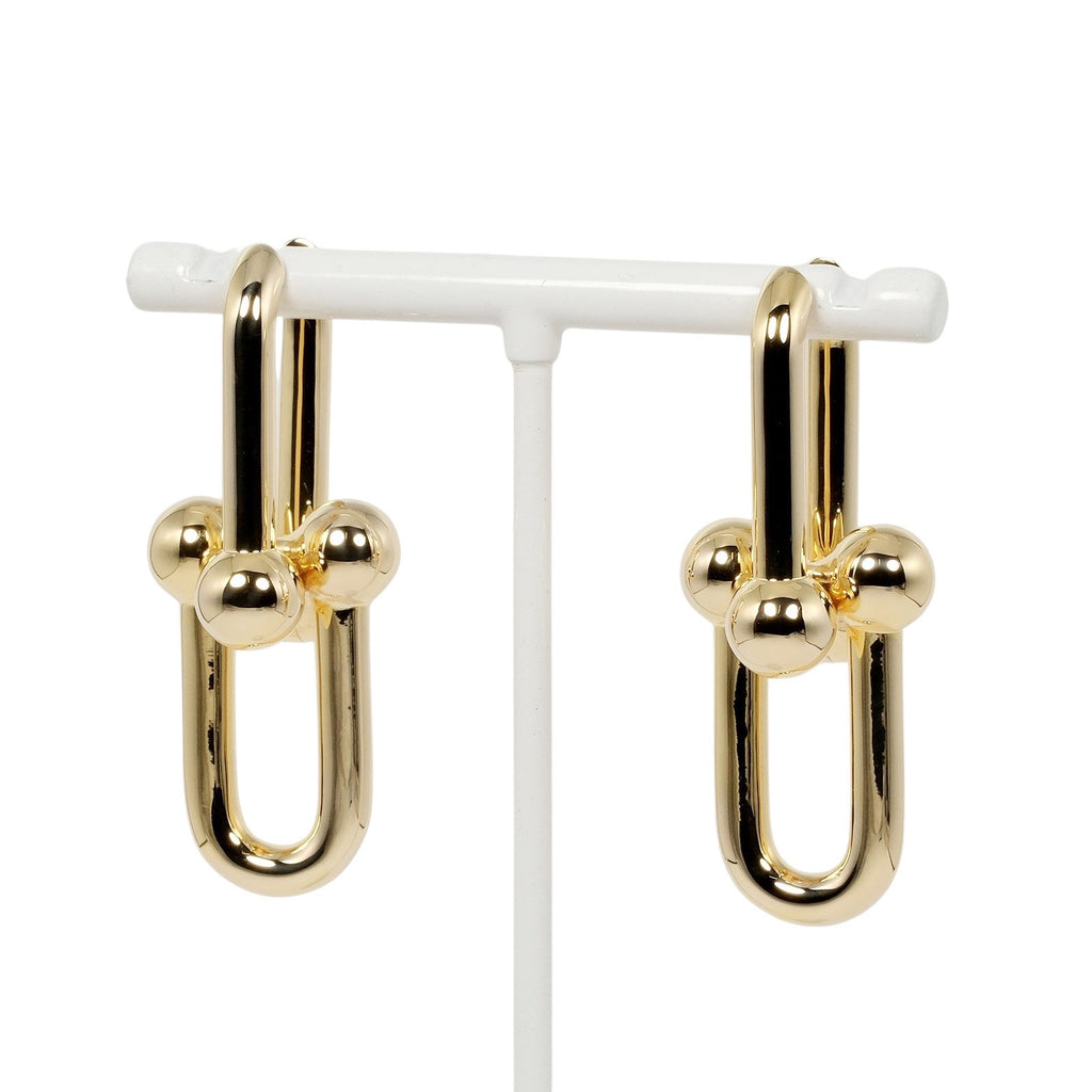 TIFFANY&Co.】ティファニー ハードウェア エクストララージ ピアス K18