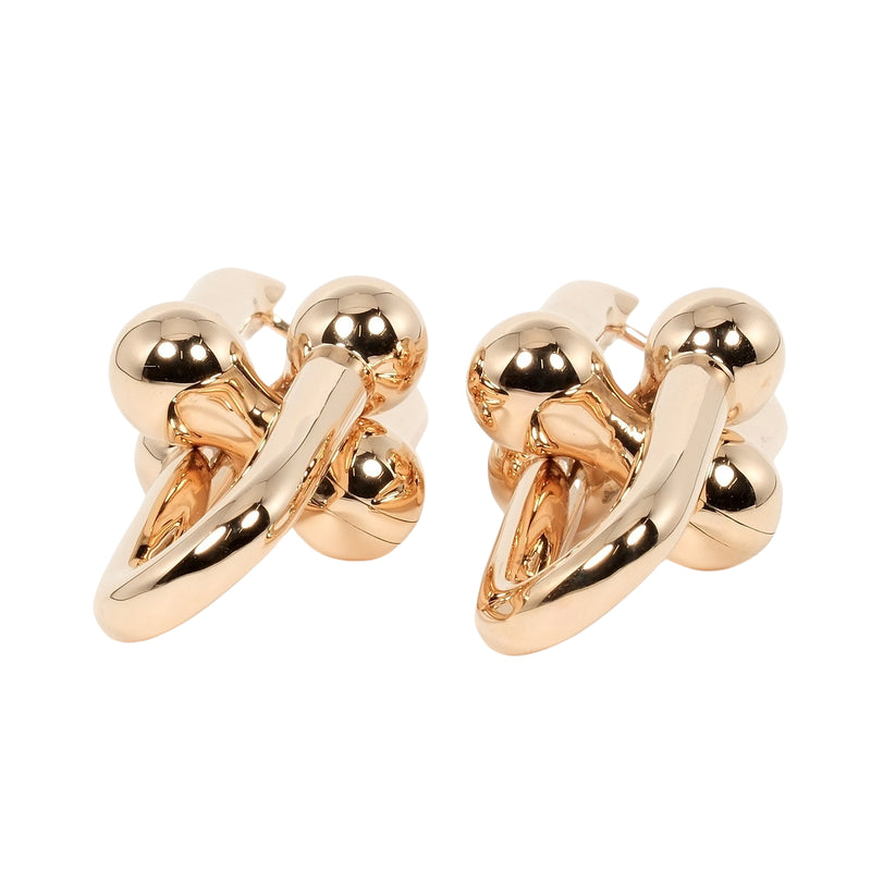 [TIFFANY & CO.] Tiffany 
 Hardware extra salage earrings 
 K18 Pink Gold Approximately 17.4g Hardware Extra Large Ladies A Rank