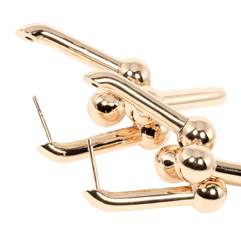 [Tiffany＆Co。]蒂法尼 
 硬件额外的薪资耳环 
 K18粉红色黄金约17.4克硬件超级女士