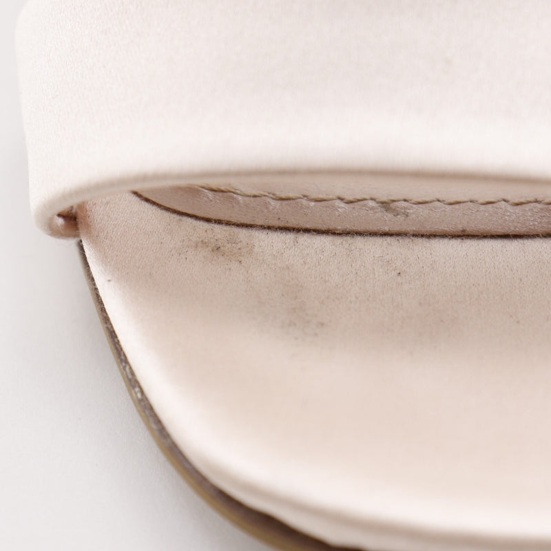 [miumiu] miu miu bijoux 샌들 새틴 베이비 핑크 Bijoux 여자