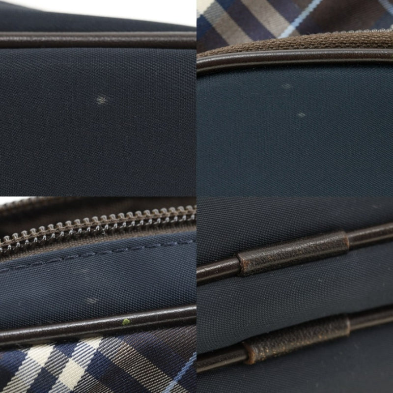 [Burberry Black Label] Burberry Black Label 
 Waist bag 
 Nylon diagonal shoulder double zipper men's