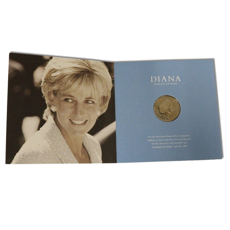 Monedas del Servicio Memorial de la Princesa Diana "Monedas de 5 libras" 
 Memorial Coin Memorial Coin Británico Royal Mint Princess Diana Memorial 5 libras Coin_s Rank