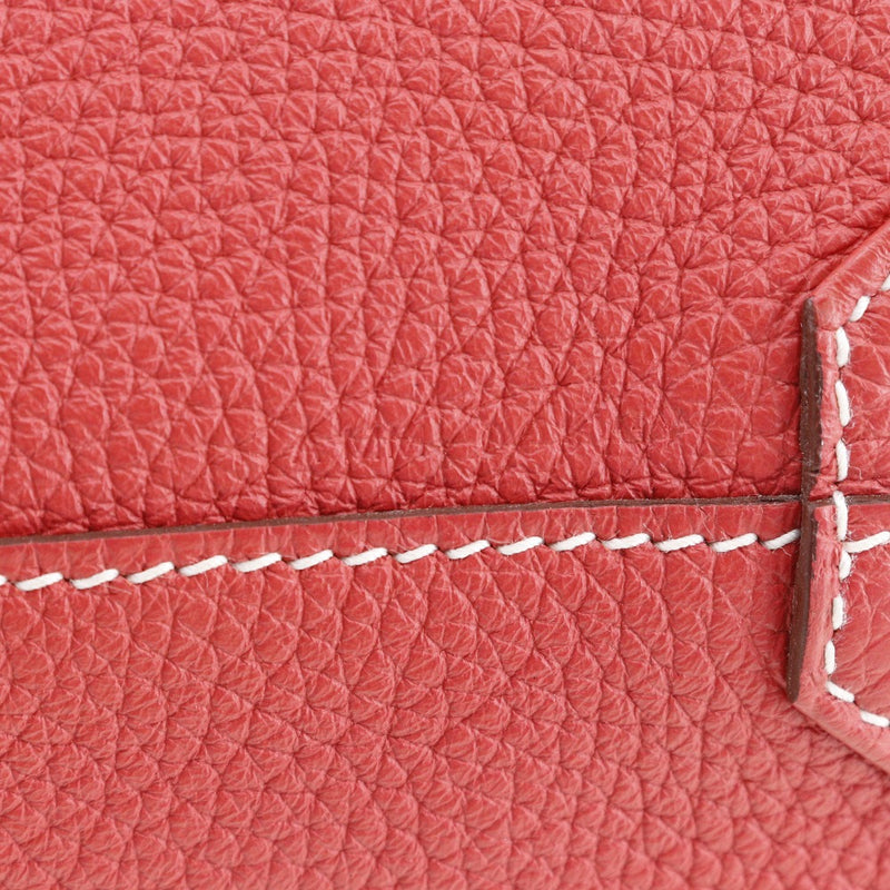 [HERMES] Hermes 
 Dubble sense 28 Tote Bag
 Reversible Leather Ruby/Bougainville Red/Raspberry Pink Y engraved shoulder handbag A5 Open DOBLE SENSE 28 Ladies A-Rank