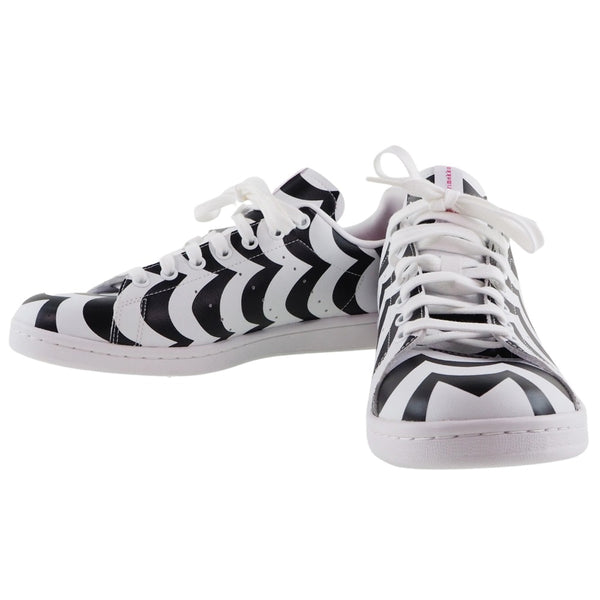 [Adidas] adidas 
 Sneakers de collaboration Marimekko 
 Marimekko × adidas Stan Smith W H05757 en cuir synthétique blanc / noir Marimekko collaboration Men A Rank