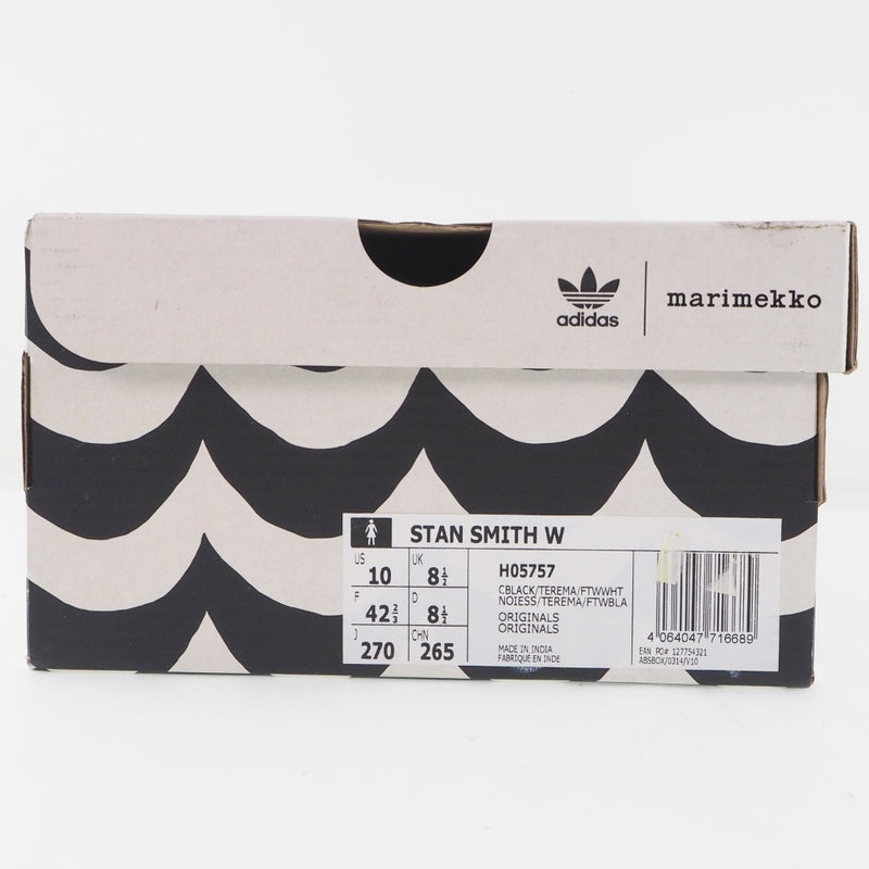 [Adidas] adidas 
 Sneakers de collaboration Marimekko 
 Marimekko × adidas Stan Smith W H05757 en cuir synthétique blanc / noir Marimekko collaboration Men A Rank