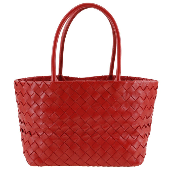 [BOTTEGAVENETA] Bottega Veneta 
 Intrechart tote bag 
 B085971920 Leather red handbag A5 open INTRECCIATO Ladies A rank
