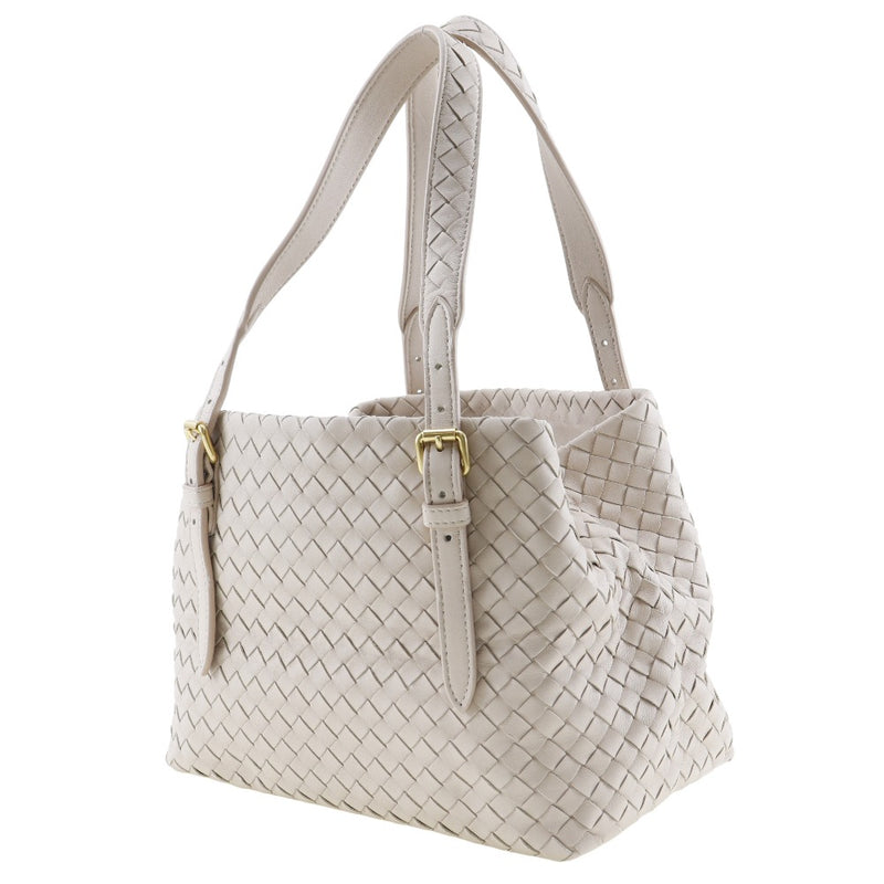 [BotTegaveneta]BOTTEGA VENETA Intrecciato Tote Bag B08316012j Leather beige handbag A5 snap button INTRECCIATO Ladies A rank