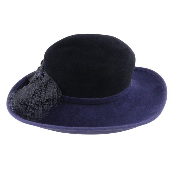 [Maxim] Maxin 
 Other hat 
 Wool x Rayon Navy Ladies A Rank