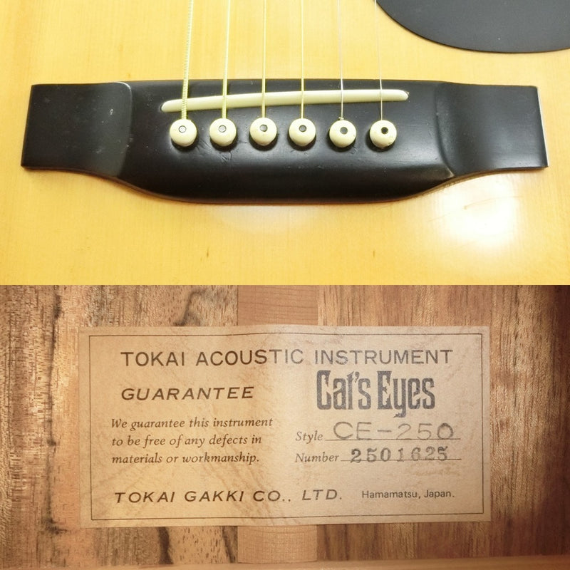 【Tokai】東海楽器
 アコースティックギター ギター
 Cat's Eyes キャッツアイ CE-250 Acoustic guitar _