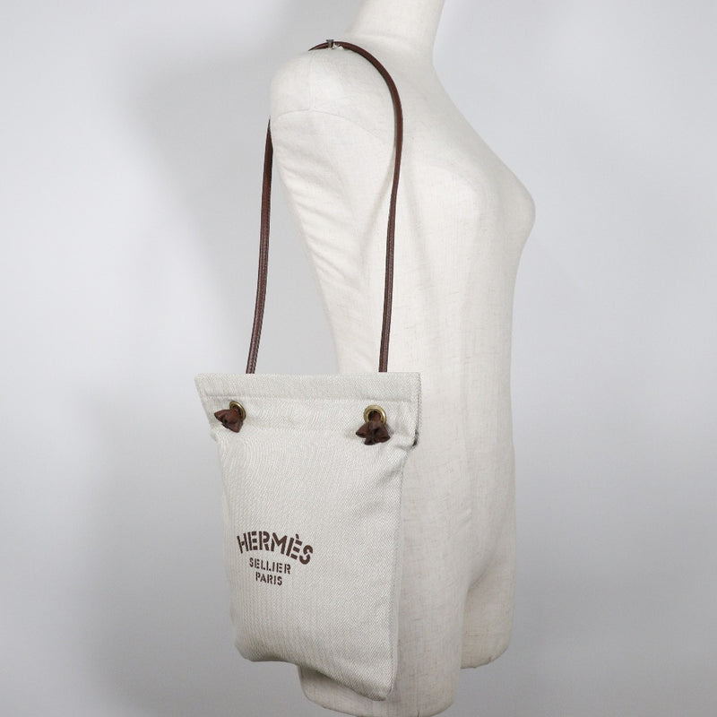 [Hermes] Hermes 
 Sack Aline PM Shoulder Bag Shoulder 
 Cotton Shoulder A5 Snap Botton Sac Aline PM Unisex A Rank