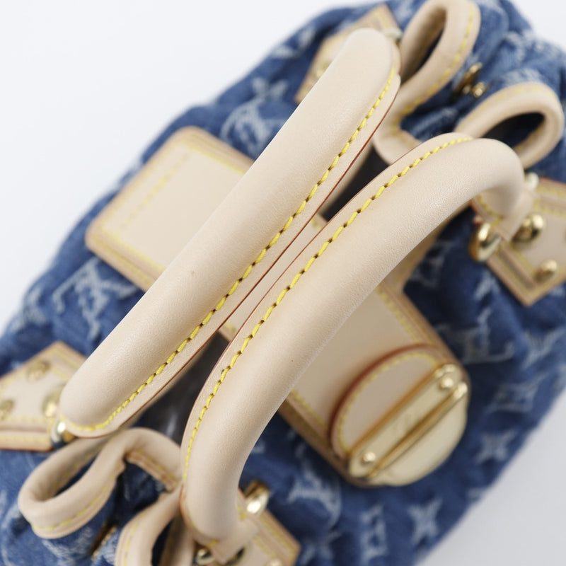 [Louis Vuitton] Louis Vuitton 
 Plea handbag 
 M95020 monogram denim VI0065 engraved handbag pachinko lock PREITY Ladies S rank
