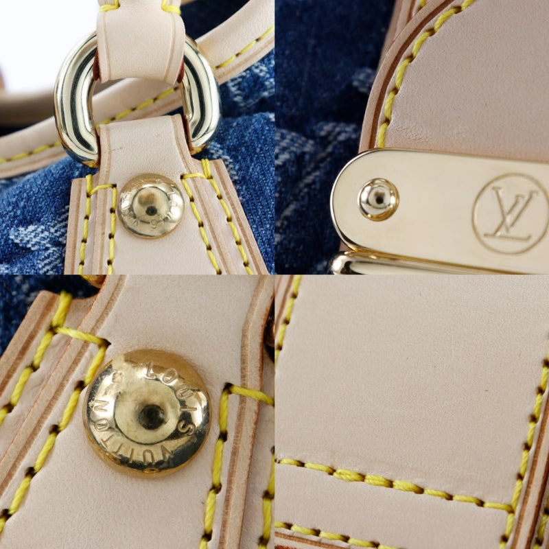 [Louis Vuitton]路易威登 
 请求手提包 
 M95020会标牛仔布VI0065雕刻手提包Pachinko Lock Preity女士女士等级
