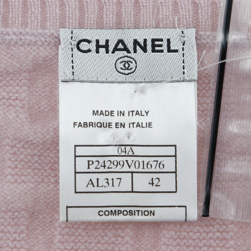 【CHANEL】シャネル
 セーター
 P24299V01676 カシミヤ ピンク レディースSAランク