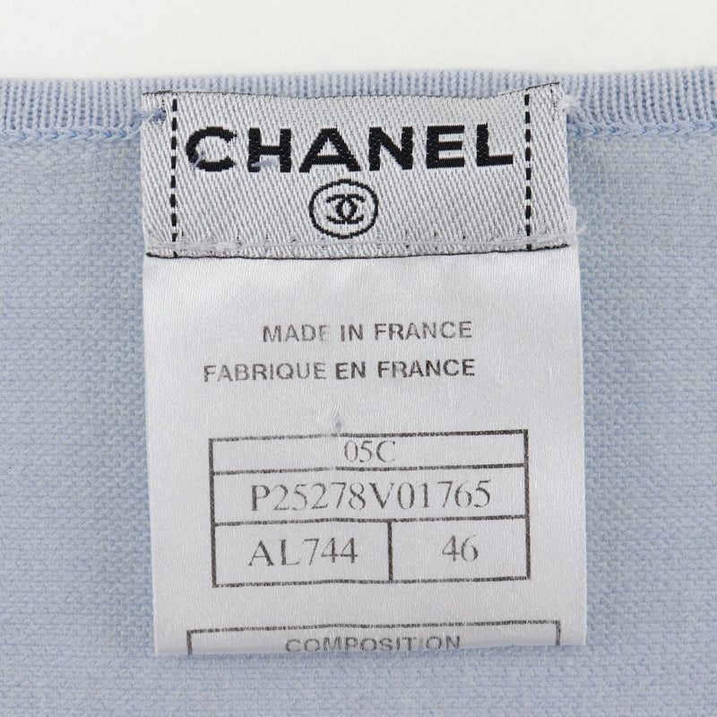 [Chanel] Chanel 
 COCO Mark Tejer 
 P25278V01765 Algodón azul claro Coco Mark Damas