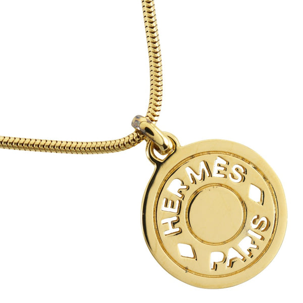 [HERMES] Hermes 
 Serie necklace 
 Gold plating about 21.4g Serie Ladies