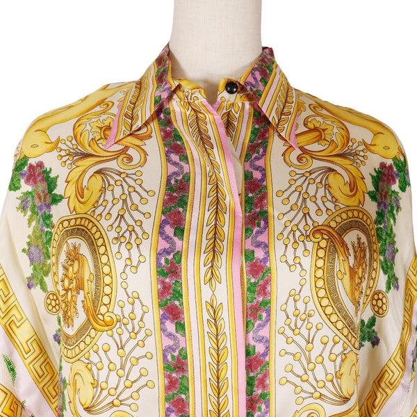 [Versace] Versace 
 Camisa de manga larga 
 Seda de damas multicolor A-rank