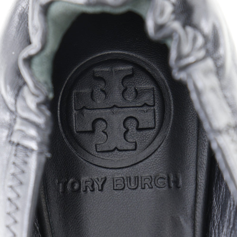 [Tory Burch] Tory Burch 
 Chaussures plats de chaussures de ballet 
 7992103002 Chaussures plats noirs de veau mesdies un rang