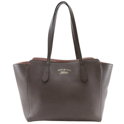 [GUCCI] Gucci Swing Medium Tote Sac 354408 Cuir Brown épaule à courte