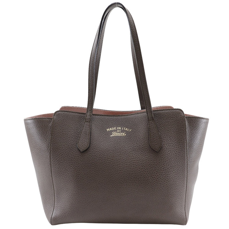 [GUCCI] Gucci Swing Medium Tote Sac 354408 Cuir Brown épaule à courte