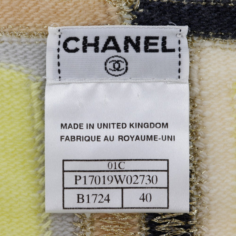 [Chanel] Chanel Sleeve Knit 01c P17019W02730 CASCIMIA X RAYON X POLYESTER JAUNE AUCUNE MAND