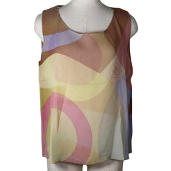 [CHANEL] Chanel 
 COCO Mark Tank top 
 01c P17019W02737 Silk Multicolor COCO Mark Ladies A+Rank