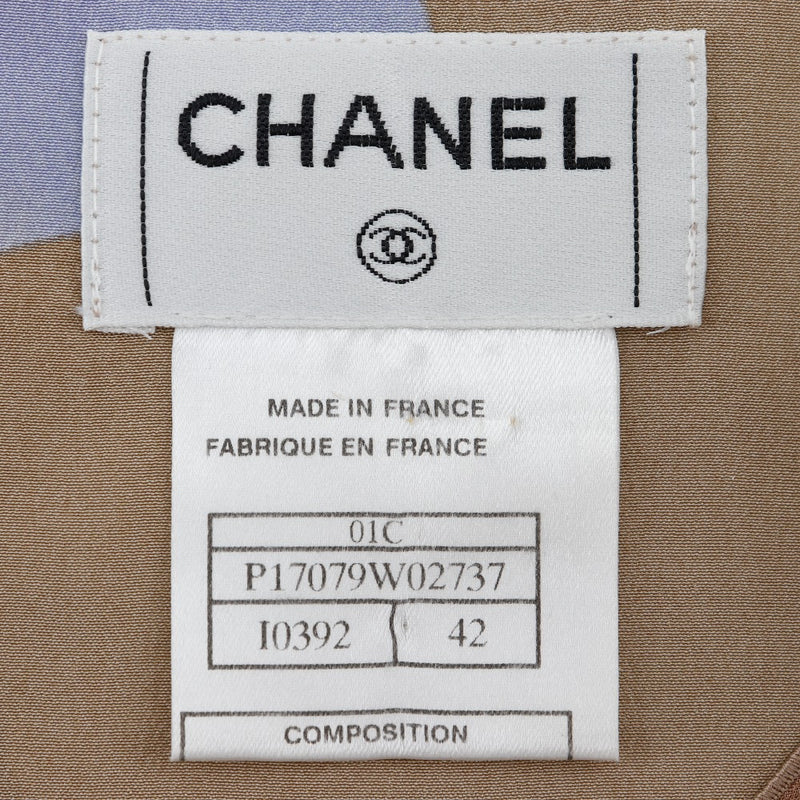 【CHANEL】シャネル
 ココマーク タンクトップ
 01C P17019W02737 シルク マルチカラー COCO Mark レディースA+ランク