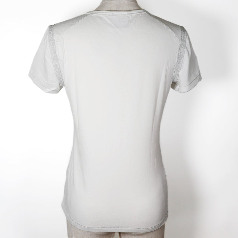 [CHANEL] Chanel 
 COCO Mark Short -sleeved T -shirt 
 Sports Line 07P P30784K00445 Cotton White COCO Mark Ladies A-Rank