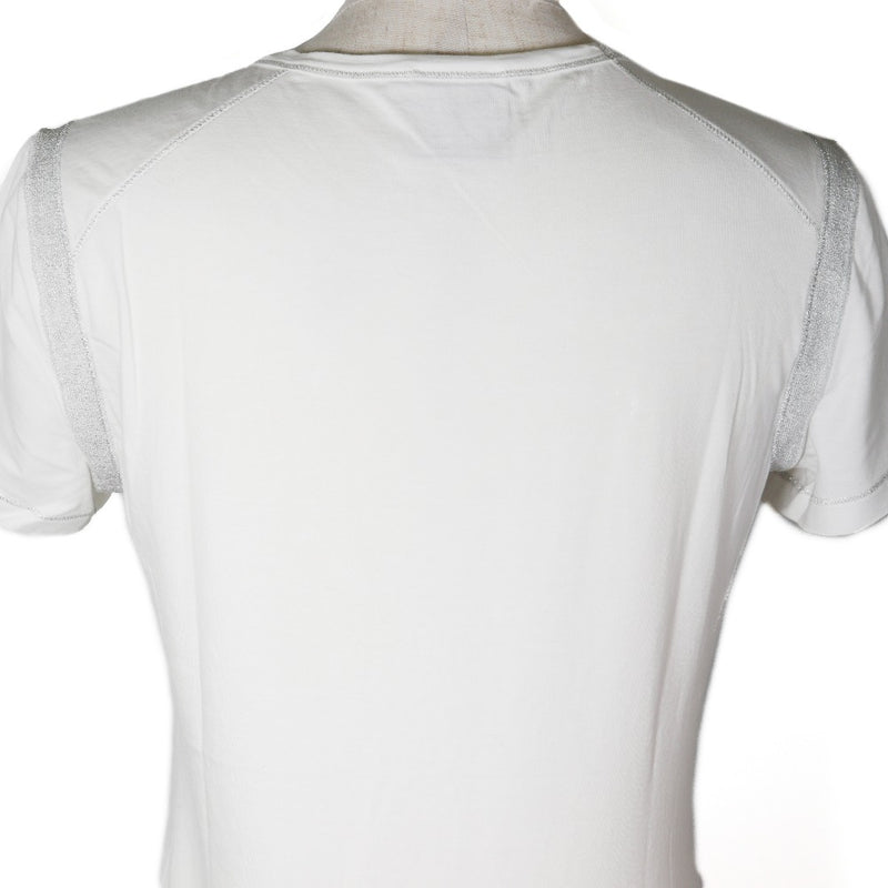 [CHANEL] Chanel 
 COCO Mark Short -sleeved T -shirt 
 Sports Line 07P P30784K00445 Cotton White COCO Mark Ladies A-Rank