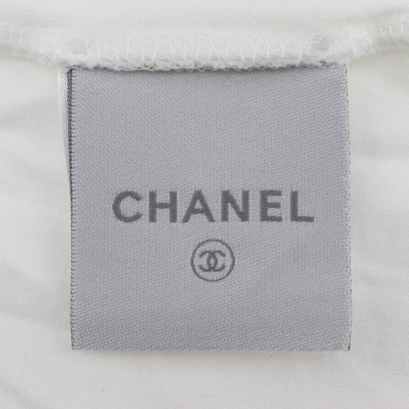 【CHANEL】シャネル
 ココマーク 半袖Ｔシャツ
 スポーツライン 07P P30784K00445 コットン 白 COCO Mark レディースA-ランク