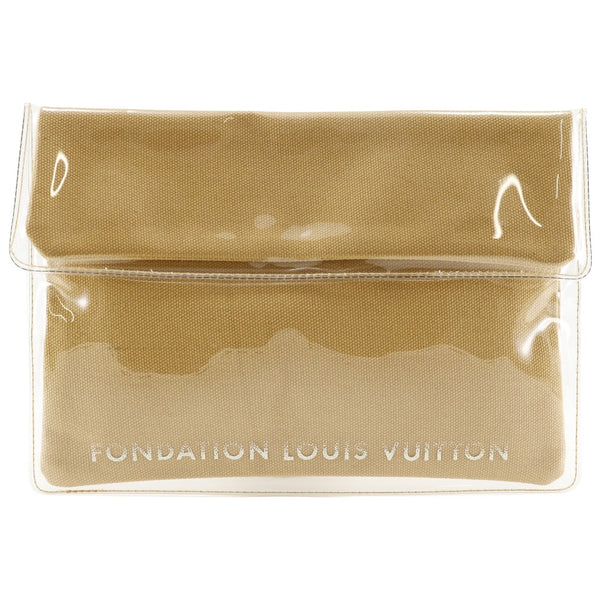 [Louis Vuitton]LOUIS VUITTON
 Bolsa de embrague de fondacion 
 Louis Vuitton Museum of Art Paris Limited Vinyl x Cotton Magnet Tipo Fondation Unisex A Rank