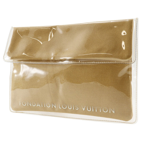 [Louis Vuitton]LOUIS VUITTON
 Bolsa de embrague de fondacion 
 Louis Vuitton Museum of Art Paris Limited Vinyl x Cotton Magnet Tipo Fondation Unisex A Rank