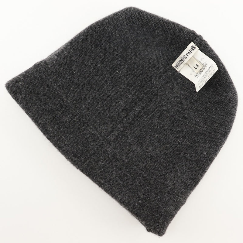 【HERMES】エルメス
 ニット帽 その他帽子
 カシミヤ グレー Knit hat ユニセックス