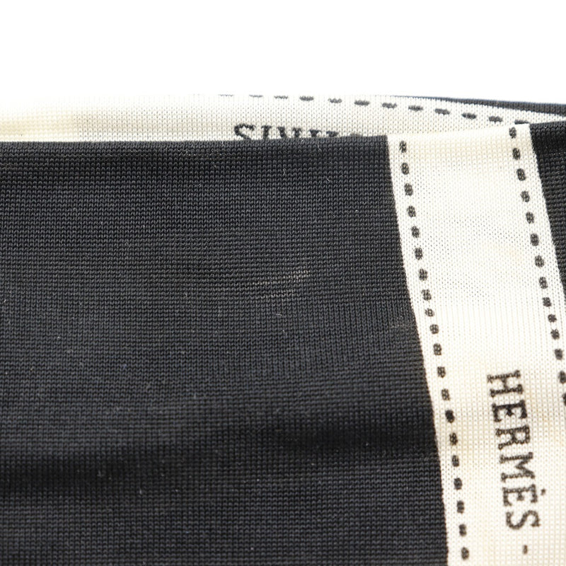 [HERMES] Hermes hair band Other fashion miscellaneous goods Bordukk Ribbon Silk Black HAIR BAND Ladies