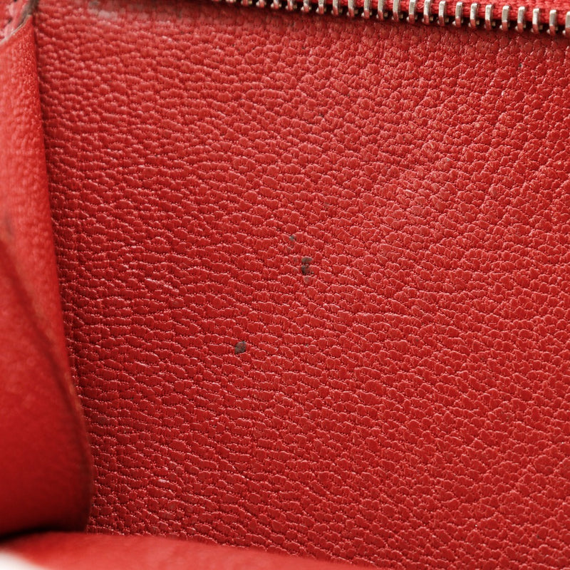 [Hermes] Hermes Beansfrewear Bi-Rold Wallet Rouge □ K Gestion de la ceinture gravée