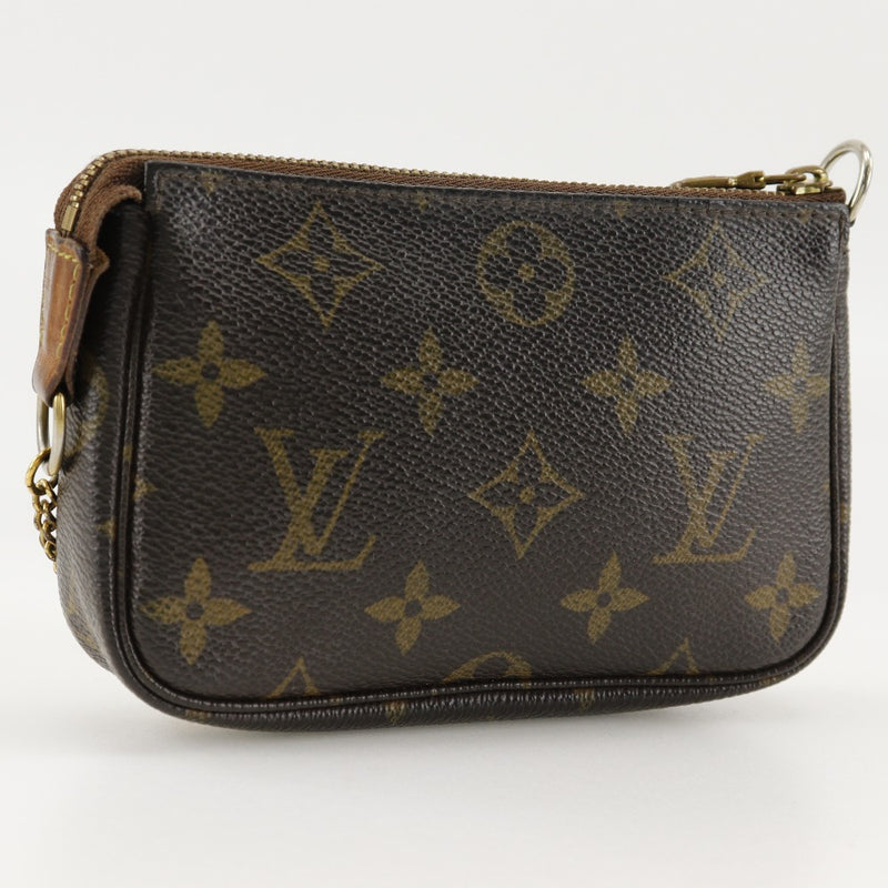 [루이비통]LOUIS VUITTON 미니 파이프 셰트 Accessoires 파우치 M58009 모노그램 캔버스 차 FL0063 새겨진 지퍼 미니 포크 송아리 아가씨 숙녀