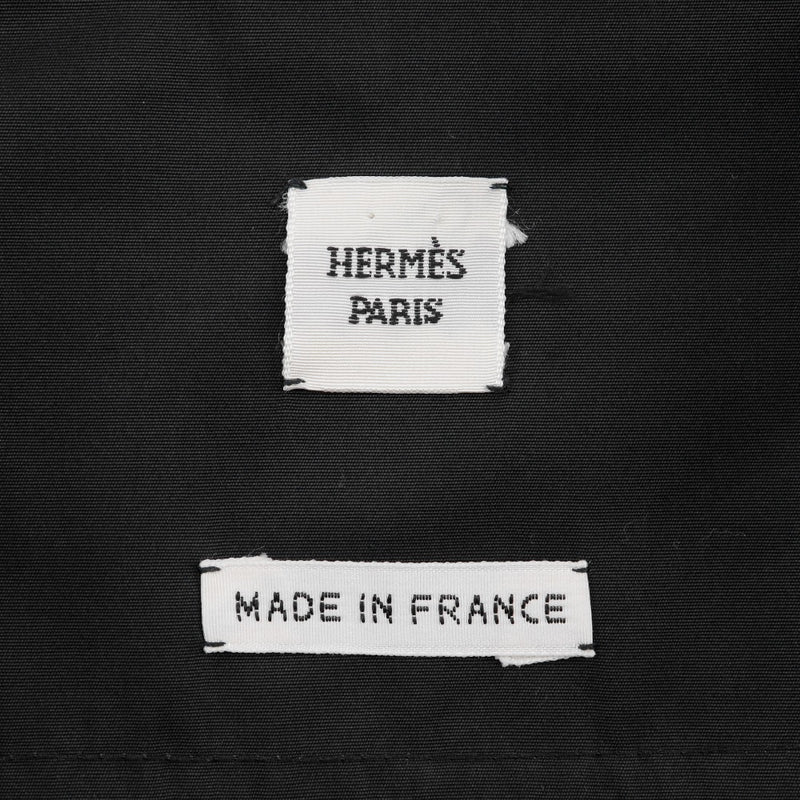 【HERMES】エルメス
 シャツワンピース ワンピース
 コットン 黒 Shirt dress レディース