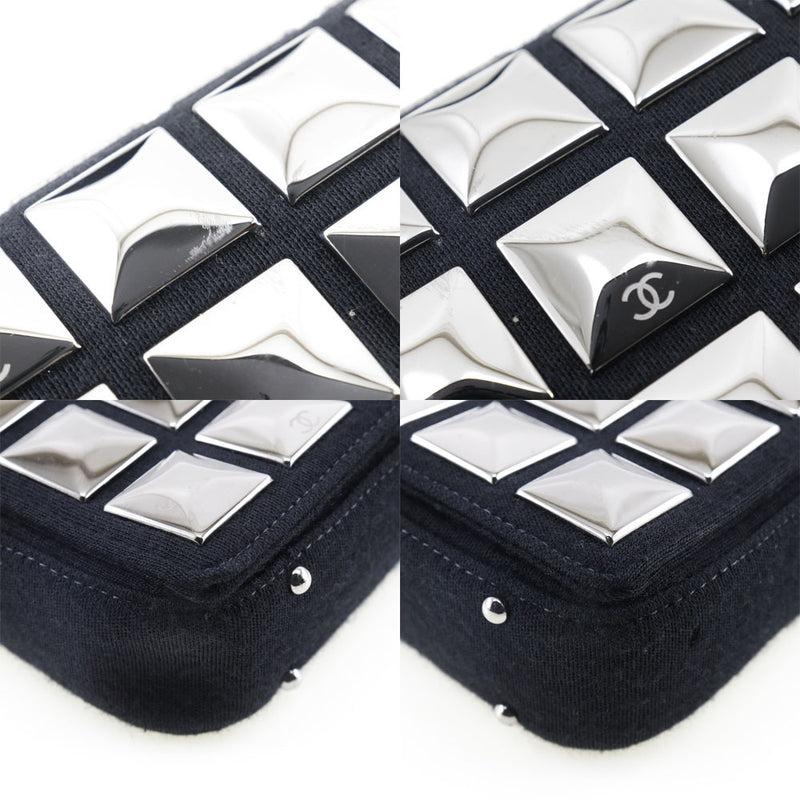 [Chanel] Chanel Chocolate Bar Bolso de hombro Cubo de hielo Algodón de algodón negro Tipo de chocolate Barra de chocolate Damas