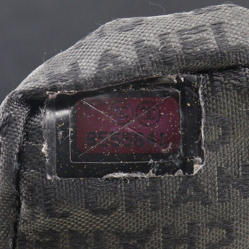 [Chanel] Chanel Chocolate Bar Bolso de hombro Cubo de hielo Algodón de algodón negro Tipo de chocolate Barra de chocolate Damas