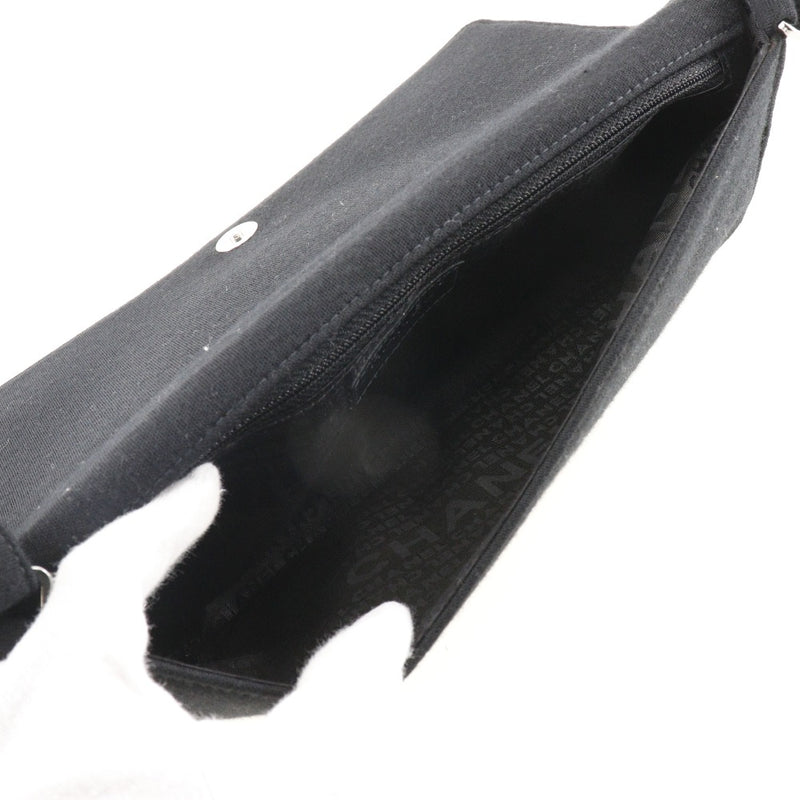 [Chanel] Chanel Chocolate Bar Bolso de hombro Cubo de hielo Algodón de algodón negro Tipo de chocolate Barra de chocolate Damas