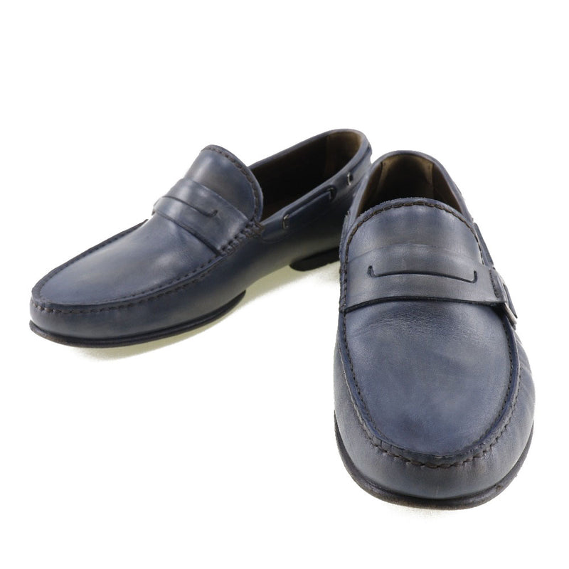 [Berluti] Berlutti Tiroir de conduite chaussures en cuir Blue Men's