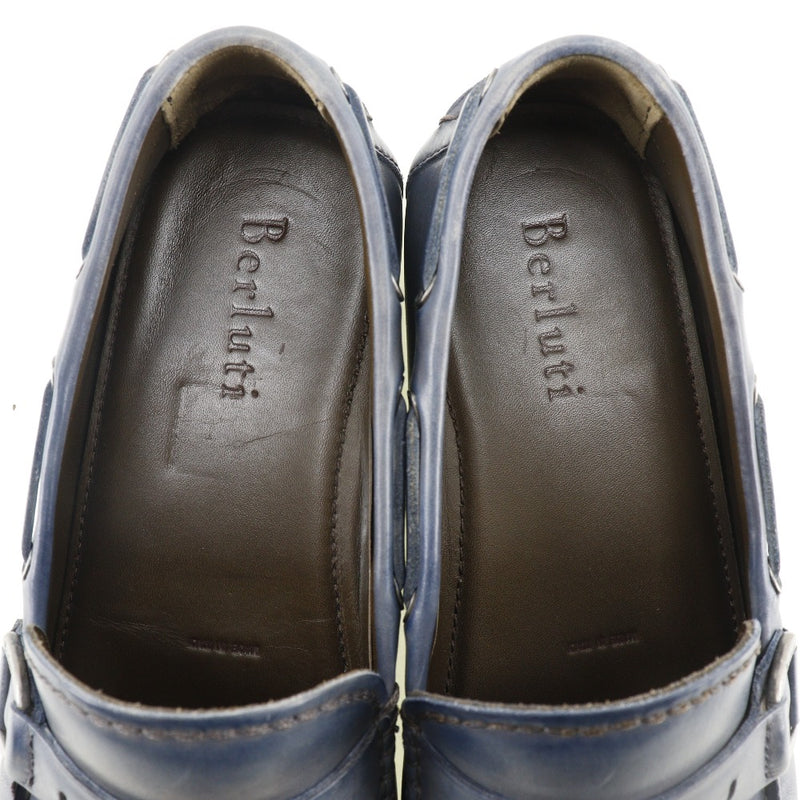 [Berluti] Berlutti Roofer Driving Shoes Leather Blue Men's