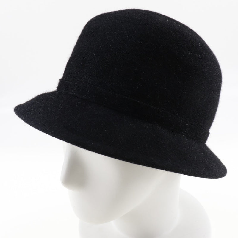 [Hermès] Hermes moch autre chapeau sentit noire de la plate-forme des dames un rang