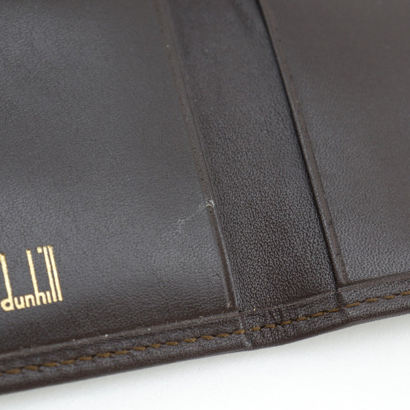 【Dunhill】ダンヒル
 コインケース付き キーケース
 カーフ 茶 スナップボタン Coin Purse included メンズA-ランク