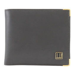 [Dunhill] Dunhill Bi-Fold Wallet Calfskin Gray Open Men's