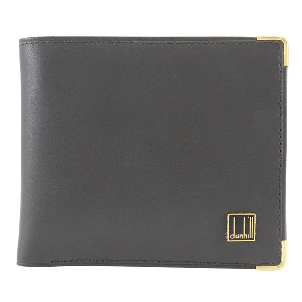 [Dunhill] Dunhill Bi-Fold Wallet Calfskin Gray Open Men's